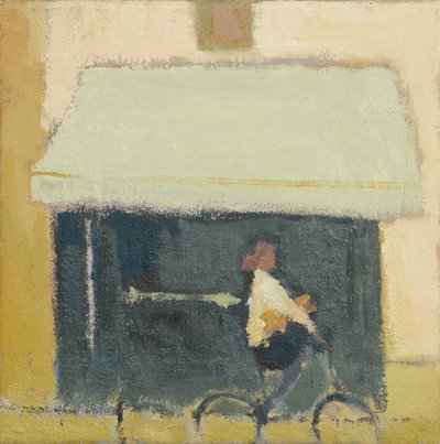 Pyörä ja patonkeja, 2017 (öljy pellavalle) tekijältä Michael G. Clark