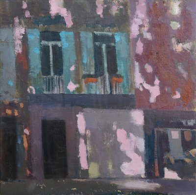 Varjoja seinällä, Provence, 2015 (öljy pellavalle) tekijältä Michael G. Clark