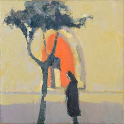Puymirolin kirkko (öljy pellavalle) tekijältä Michael G. Clark
