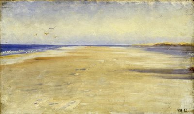 M.P. Ancher, rannalla lähellä Skagenia tekijältä Michael Peter Ancher