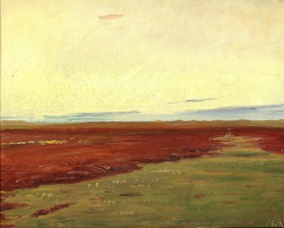 Auringonlasku Skagenin siltavesien yllä. tekijältä Michael Peter Ancher