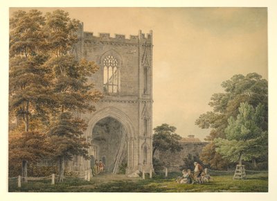 Ruined Gateway at the Abbey, Bury St Edmunds, 1788-1801 tekijältä Michael Rooker