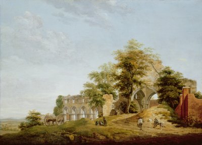 Buildwas Abbeyn rauniot, 1770 tekijältä Michael Rooker