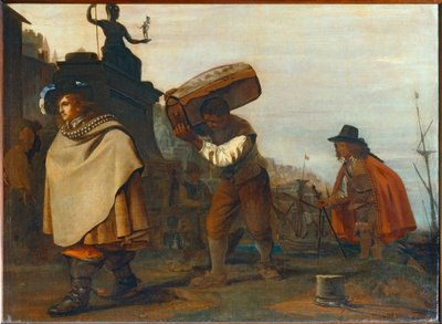 Etelän satamaan saapuva herrasmies ... tekijältä Michael Sweerts