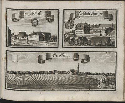 Saksa: Historico-Topographica Descriptio. Eli: Kuvaus, deß Churfürsten- und Hertzogthums Ober- und Nidern Bayrn : Welches In vier Theilter oder Renntämbter, Als Oberlandts München und Burgkhausen, Unterlandts aber in Landshuet und Straubing abgett. tekijältä Michael Wening