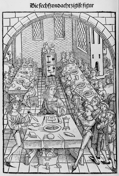Pelastuksen ja ikuisen onnen rikkauksien aarre tai pyhäkkö, 1491. tekijältä Michael Wolgemut