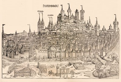 Nürnberg, 1493. tekijältä Michael Wolgemut