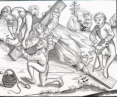 A crucificação de uma criança finlandesa tekijältä Michael Wolgemut or Wolgemuth