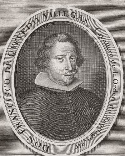 Francisco Gómez de Quevedo ja Santibáñez Villegas. tekijältä Michael van der (after) Gucht