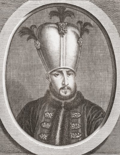 Ahmed III, Ottomaanien valtakunnan sulttaani tekijältä Michael van der Gucht