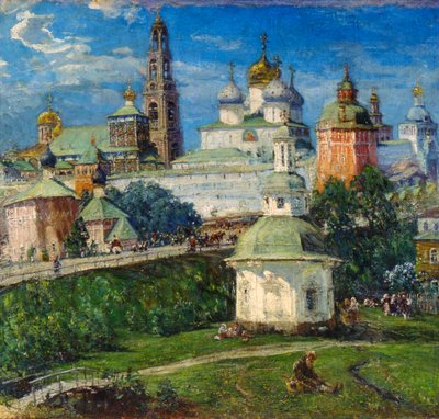 Pyhän Sergiuksen kolminaisuuslavra Sergiyev Posadissa, 1910-luku. tekijältä Michail Boskin