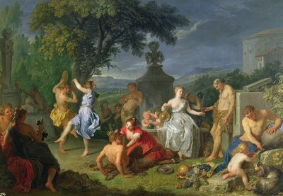 Bacchanal, 1719 tekijältä Michel Ange Houasse