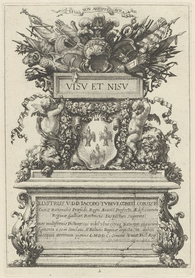 Frontespiisi tekijältä Michel Dorigny, after Simon Vouet