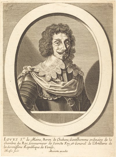 Louis Sieur Mainesta tekijältä Michel Lasne after Pierre Jean Mariette