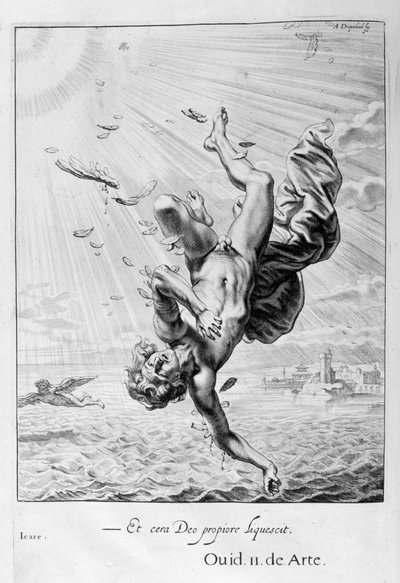 Ikaruksen kukistuminen, 1655 tekijältä Michel de Marolles