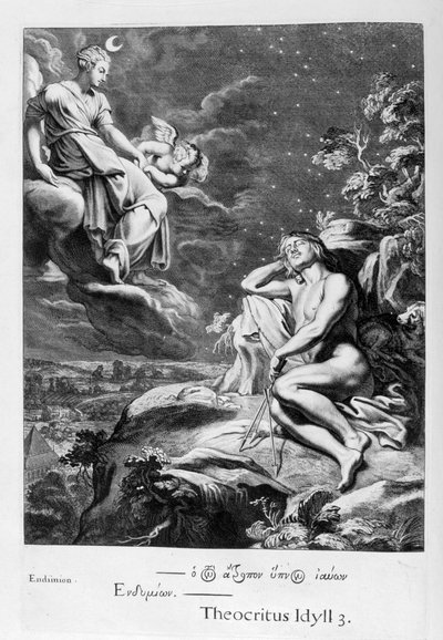Kuu ja Endymion, 1655 tekijältä Michel de Marolles
