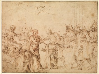Kristus Pilatuksen edessä tekijältä Michelangelo Buonarroti