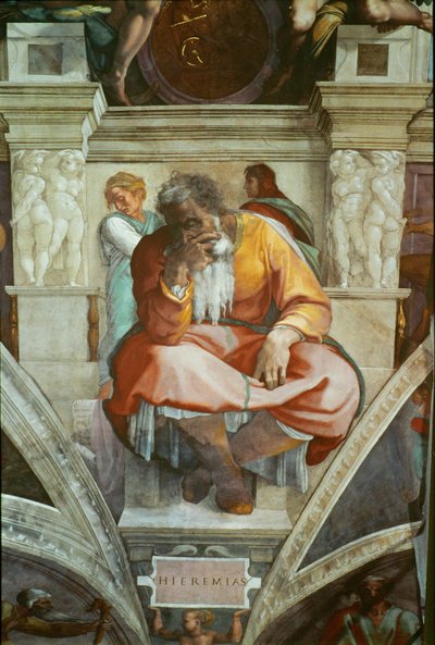 Kaupunki (fresko) tekijältä Michelangelo Buonarroti