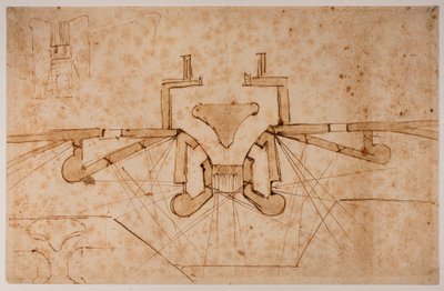 Porttikäytävän linnoitussuunnittelu tekijältä Michelangelo Buonarroti