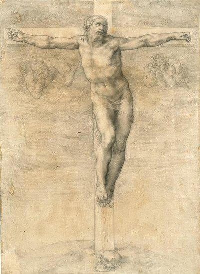 Kreuzigung mit zwei Engeln tekijältä Michelangelo Buonarroti