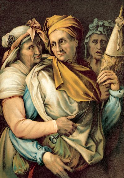 Le Parche (chromolitho) tekijältä Michelangelo Buonarroti