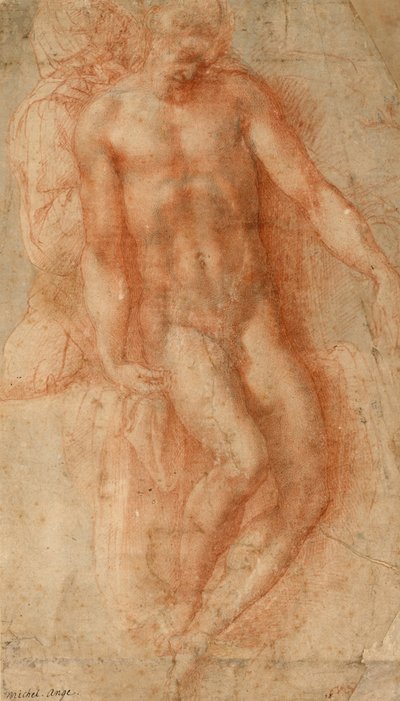 Pieta, n. 1530-36 (punainen liitu) tekijältä Michelangelo Buonarroti
