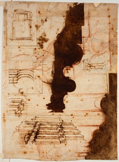 Suunnitelmat portaita varten tekijältä Michelangelo Buonarroti
