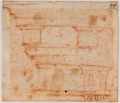 Jyrkänteen luonnos tekijältä Michelangelo Buonarroti