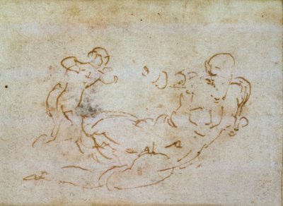 Tutkimus Venuksesta ja Cupidosta tekijältä Michelangelo Buonarroti