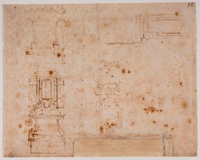 Uutta sakastia varten laaditut hautamuistomerkkien tutkimukset tekijältä Michelangelo Buonarroti