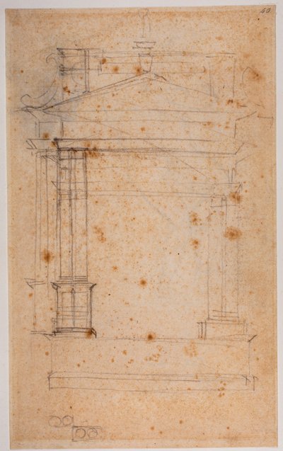 Tutkimus alttaria tai seinähautaa varten tekijältä Michelangelo Buonarroti