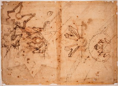 Tutkimus All Saintsin niityn portin bulevardia varten. tekijältä Michelangelo Buonarroti