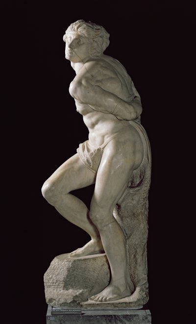 Kapinallinen orja, 1513-1515 tekijältä Michelangelo Buonarroti