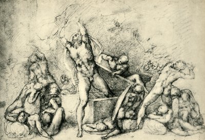 Ylösnousemus, c1532, 1943. tekijältä Michelangelo Buonarroti