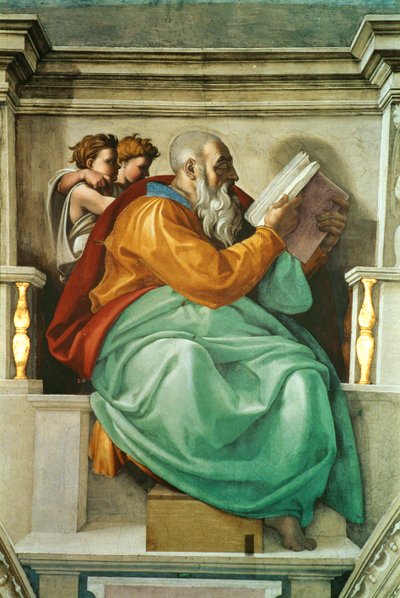 Sikstuksen kappeli (fresko) tekijältä Michelangelo Buonarroti