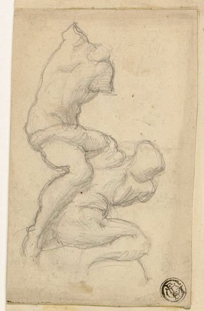 Kaksi kamppailevaa hahmoa tekijältä Michelangelo Buonarroti
