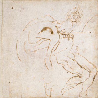 Kaksi osittaista kuvatutkimusta, c1490-1560 tekijältä Michelangelo Buonarroti