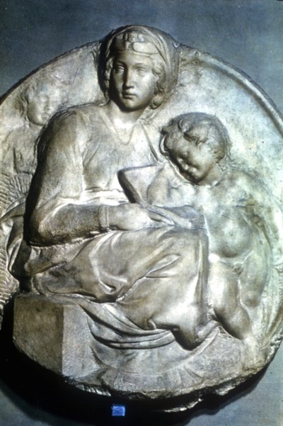 Neitsyt ja lapsi, 1504-1505 tekijältä Michelangelo Buonarroti