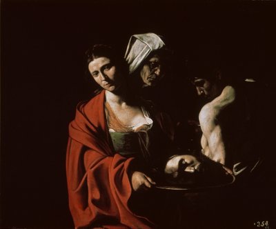 Salome Johannes Kastajan pään kanssa, n. 1607. tekijältä Michelangelo Caravaggio