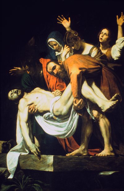 The Laying in the Tomb The DepositionThe Tombment, 1602-16044 tekijältä Michelangelo Merisi Caravaggio