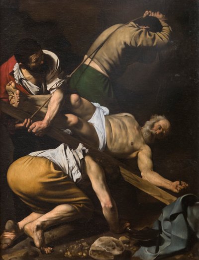 Pyhän Pietarin ristiinnaulitseminen tekijältä Michelangelo Merisi da Caravaggio