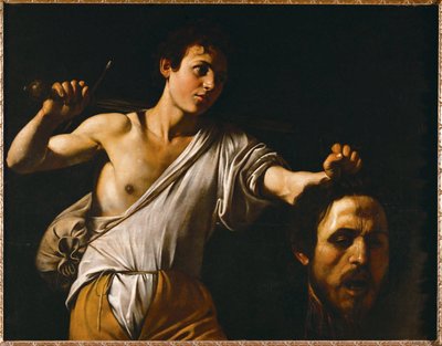 Daavid näyttää Goljatin päätä (öljy poppelipuulle) tekijältä Michelangelo Merisi da Caravaggio