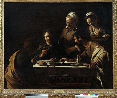Illallinen Emmauksessa, 1606 tekijältä Michelangelo Merisi da Caravaggio