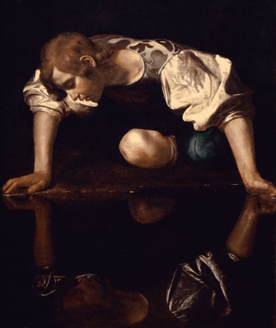 Narcissus, n. 1597-1599 tekijältä Michelangelo Merisi da Caravaggio