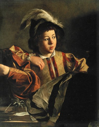 Matteuksen kutsuminen ... (maalaus kankaalle) tekijältä Michelangelo Merisi da Caravaggio