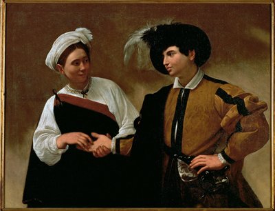 Ennustaja ... (maalaus kankaalle) tekijältä Michelangelo Merisi da Caravaggio