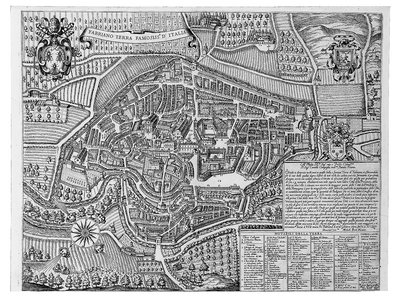 Fabriano Italian kuuluisin maa, 1630 tekijältä Michele Buti