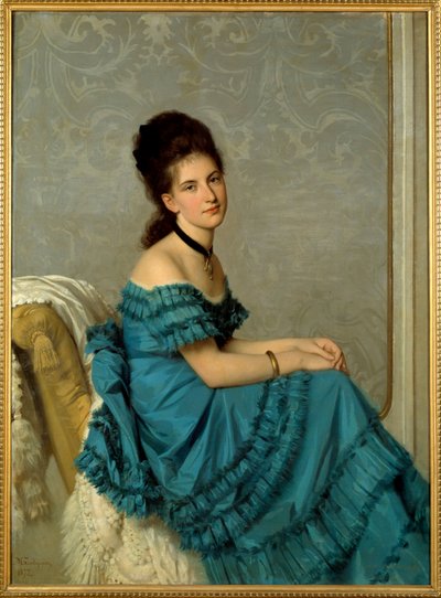 Adelaide Bantin muotokuva. Michel Gordigianin (1830-1909) maalaus tekijältä Michele Giordigiani