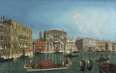 Grand Canal, jossa Palazzo Foscari ja Palazzo Balbi par Marieschi, Michele Giovanni tekijältä Michele Marieschi