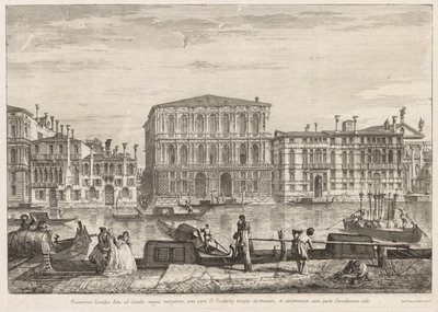 Näkymät Venetsiaan: Palazzo Pesaro, 1741. tekijältä Michele Marieschi